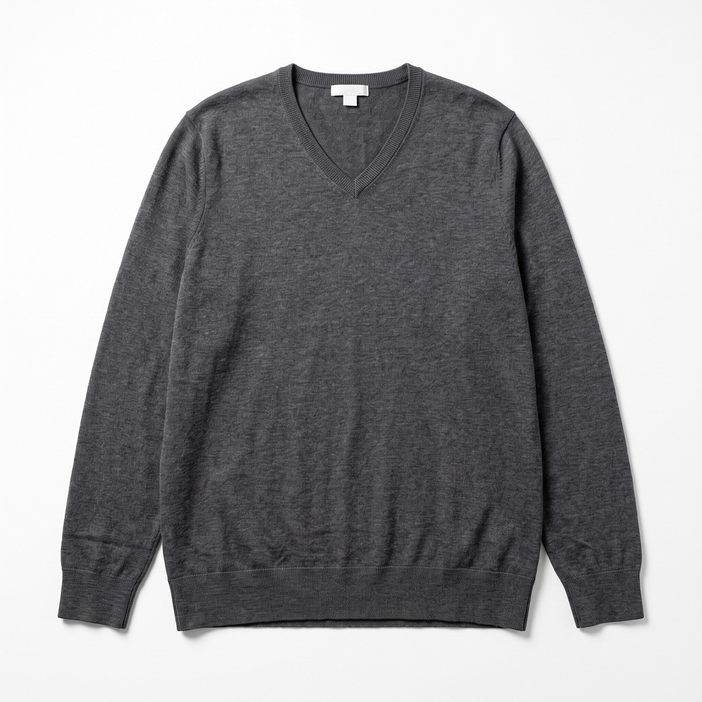 Amazon Essentials XXL Charcoal Gray V-Neck Sweater Casual Cozy